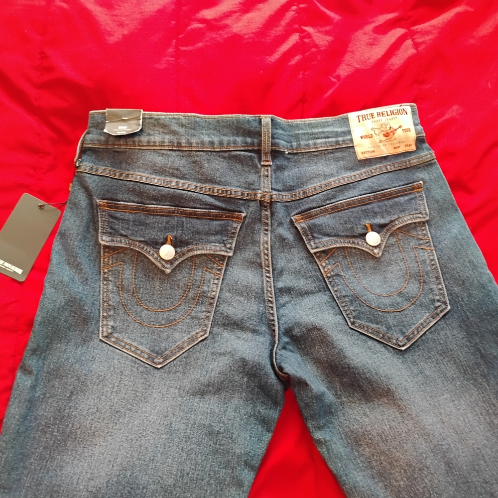 True Religion Ricky Relaxed Straight Jeans New Size 36